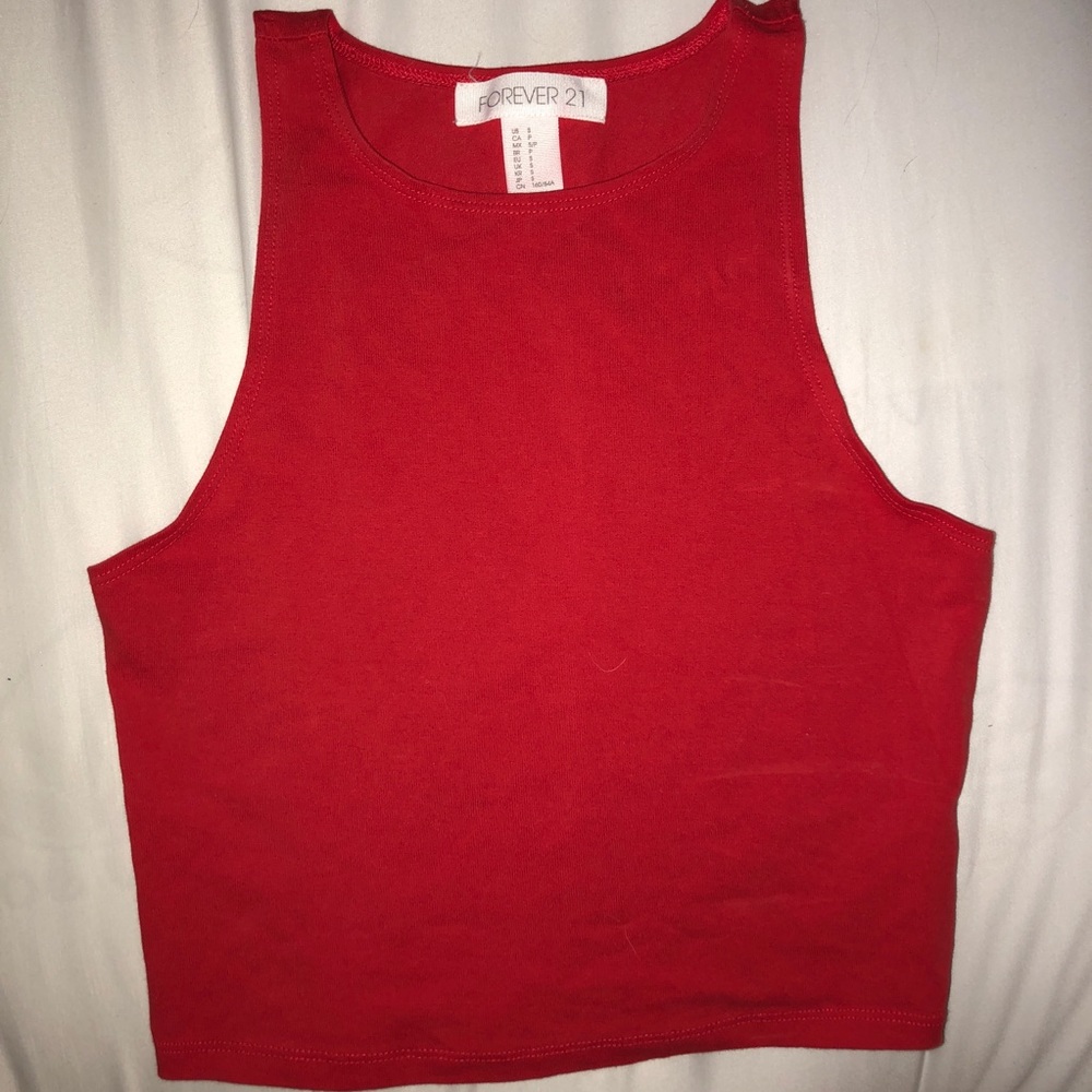 Forever 21 red crop top